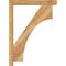 Ekena Millwork Westlake Block Rough Sawn Bracket w/ Offset Brace, Western Red Cedar, 4"W x 22"D x 30"H BKT0402X22X30WTL05RWR - alternate 3